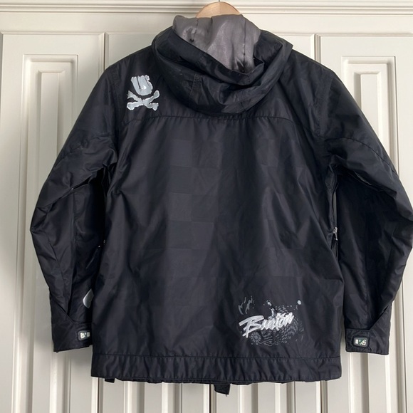 Burton Size L Black Ski/Snowboarding Lightweight Zip Up Windbreaker Jacket - Picture 6 of 12